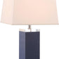 Safavieh Deco 27-Inch H Leather Table Lamp Set Of 2 - Navy | Table Lamps | Modishstore - 2