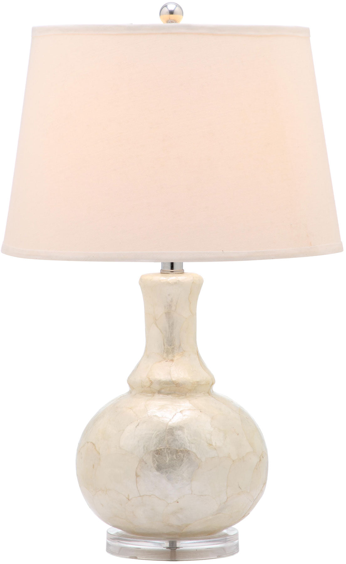Safavieh Shelley 25-Inch H Gourd Table Lamp Set Of 2 - White | Table Lamps | Modishstore - 2
