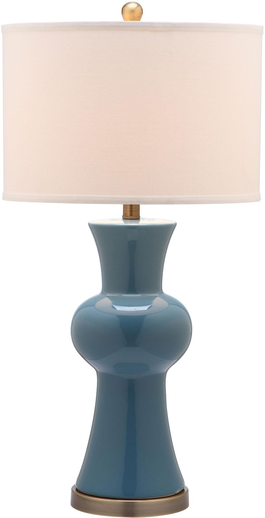 Safavieh Lola 30-Inch H Column Lamp Set Of 2 - Blue | Table Lamps | Modishstore - 3
