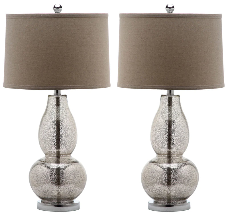 Safavieh Mercurio 28.5-Inch H Double Gourd Lamp Set Of 2 - Ivory | Table Lamps | Modishstore