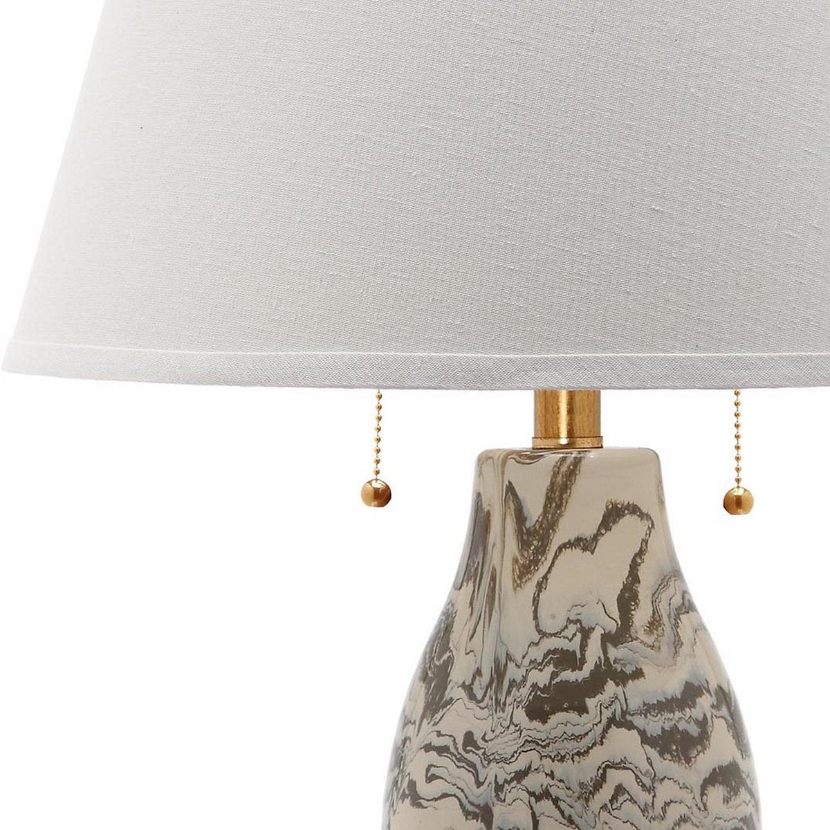 Safavieh Color Swirls 28-Inch H Glass Table Lamp Set Of 2 - Gery | Table Lamps | Modishstore - 3