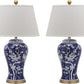 Safavieh Spring 29-Inch H Blossom Table Lamp Set Of 2 - Navy | Table Lamps | Modishstore