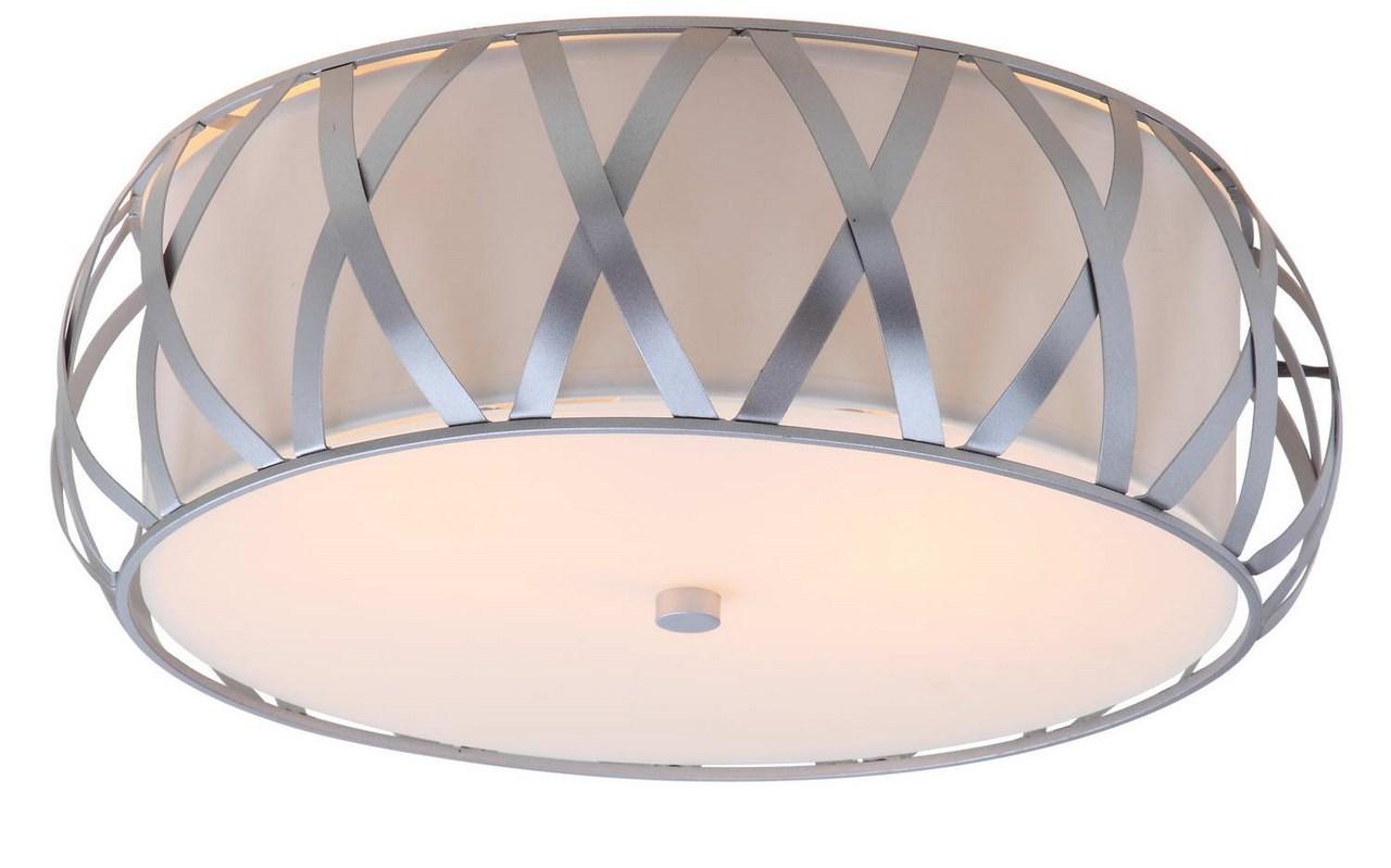 Safavieh Charing 2 Light Chrome 15.4-Inch Dia Cross Flush Mount - Chrome | Ceiling Lamps | Modishstore - 2