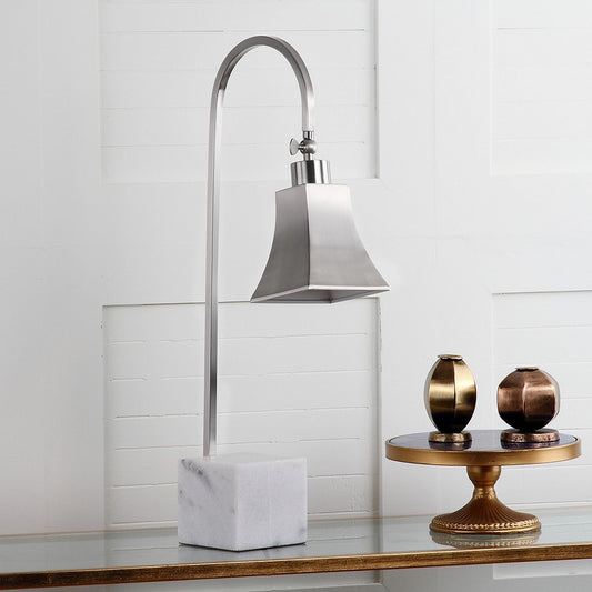 Safavieh Charley 26-Inch H Desk Lamp Set Of 2 - Nickel | Table Lamps | Modishstore