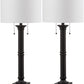 Safavieh Estilo 36-Inch H Column Table Lamp Set Of 2 - Silver Grey | Table Lamps | Modishstore - 2