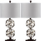 Safavieh Haley 28-Inch H Double Spher Table Lamp Set Of 2 - Antique Silver | Table Lamps | Modishstore - 2