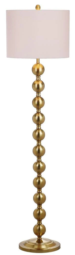 Safavieh Reflections 58.5-Inch H Stacked Ball Floor Lamp - Brass | Floor Lamps | Modishstore - 3