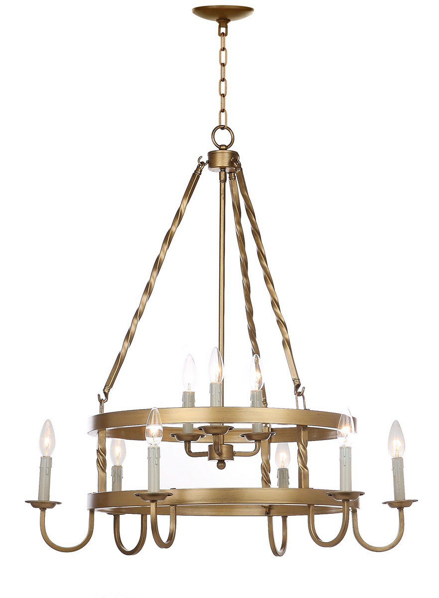 Safavieh Crowley 31-Inch Dia Adjustable Chandelier - Gold | Chandeliers | Modishstore - 3