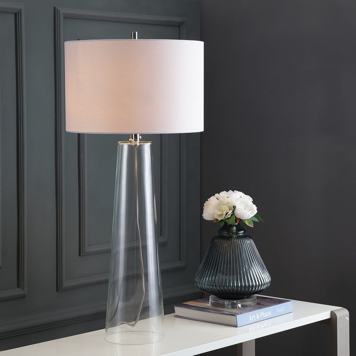 Safavieh Myrtle 38.125Inch H Table Lamp Set Of 2 Clear Modish Store