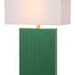 Safavieh Joyce 27.75-Inch H Faux Woven Leather Table Lamp Set Of 2 - Dark Green | Table Lamps | Modishstore - 4