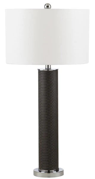 Safavieh Ollie 31.5-Inch H Faux Snakeskin Table Lamp Set Of 2 - Grey | Table Lamps | Modishstore - 2