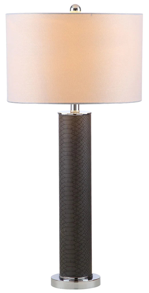 Safavieh Ollie 31.5-Inch H Faux Snakeskin Table Lamp Set Of 2 - Grey | Table Lamps | Modishstore - 3