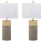 Safavieh Oliver Table Lamp Set Of 2 - Grey | Table Lamps | Modishstore - 2