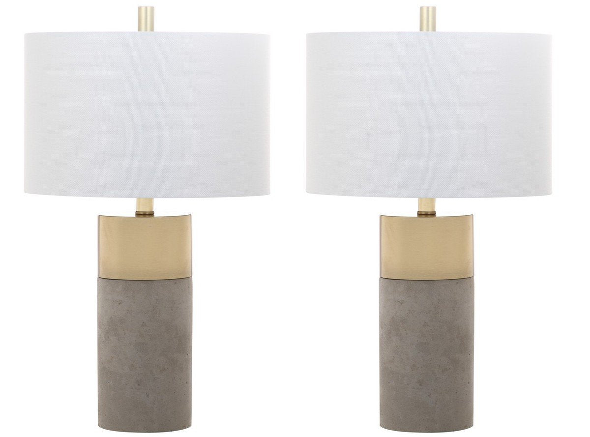 Safavieh Oliver Table Lamp Set Of 2 - Grey | Table Lamps | Modishstore - 2