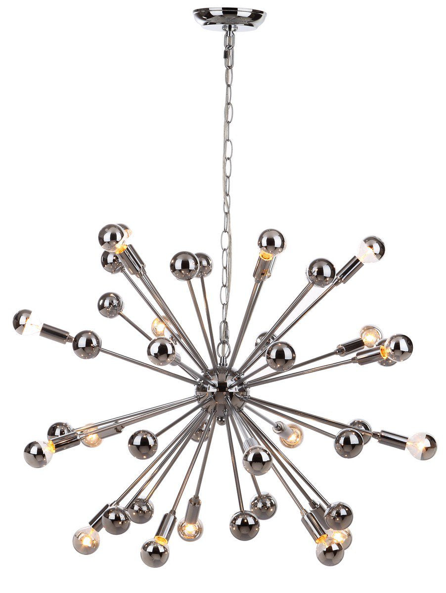 Safavieh Starburst Sputnik 20 Light Chrome 31-Inch Dia Pendant - Chrome | Chandeliers | Modishstore - 3