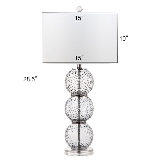 Safavieh Port Robert 28.5-Inch H Glass Table Lamp Set Of 2 - Smoke | Table Lamps | Modishstore