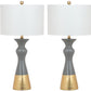 Safavieh Iris 30.5-Inch H Table Lamp Set Of 2 - Grey | Table Lamps | Modishstore - 2