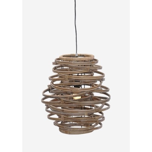 Oceola Hanging Lamp-C-Kuboo Grey by Jeffan | Pendant Lamps | Modishstore