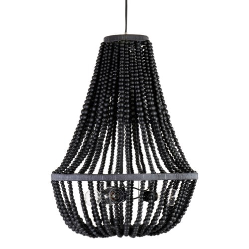 Juliet Collapsible Chandelier with Wooden Beads by Jeffan | Chandeliers | Modishstore - 8