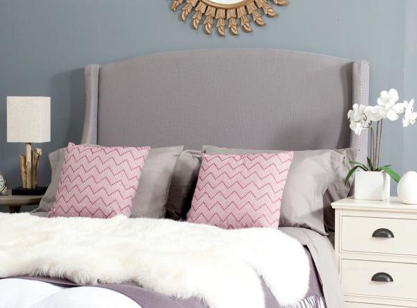 Safavieh Austin Headboard Queen Size - Artic Grey | Headboards | Modishstore - 5