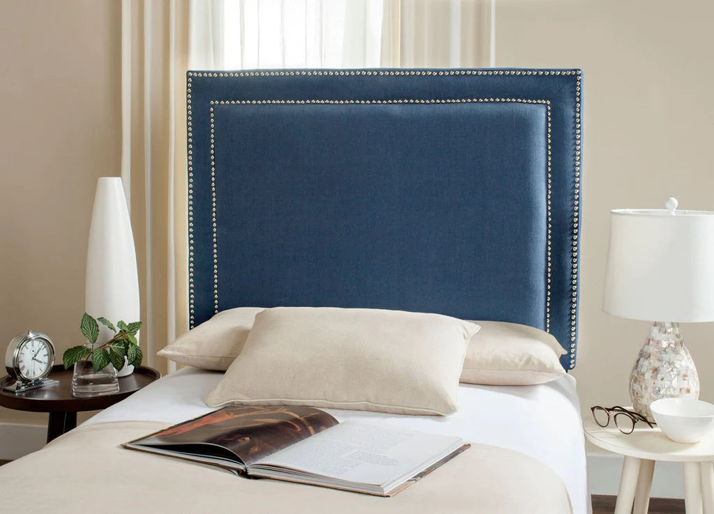 Blue headboard twin deals
