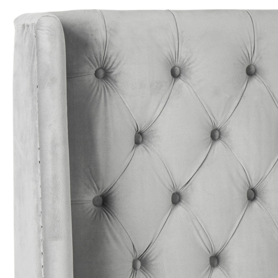 Safavieh London Headboard Queen Size - Pewter | Headboards | Modishstore - 3
