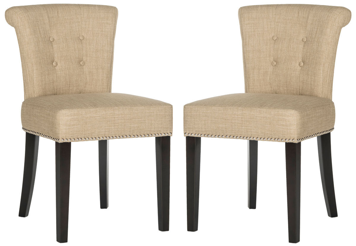 Safavieh Sinclair 21''H Ring Chair (Set Of 2) - Silver Nail Heads | Dining Chairs | Modishstore - 1