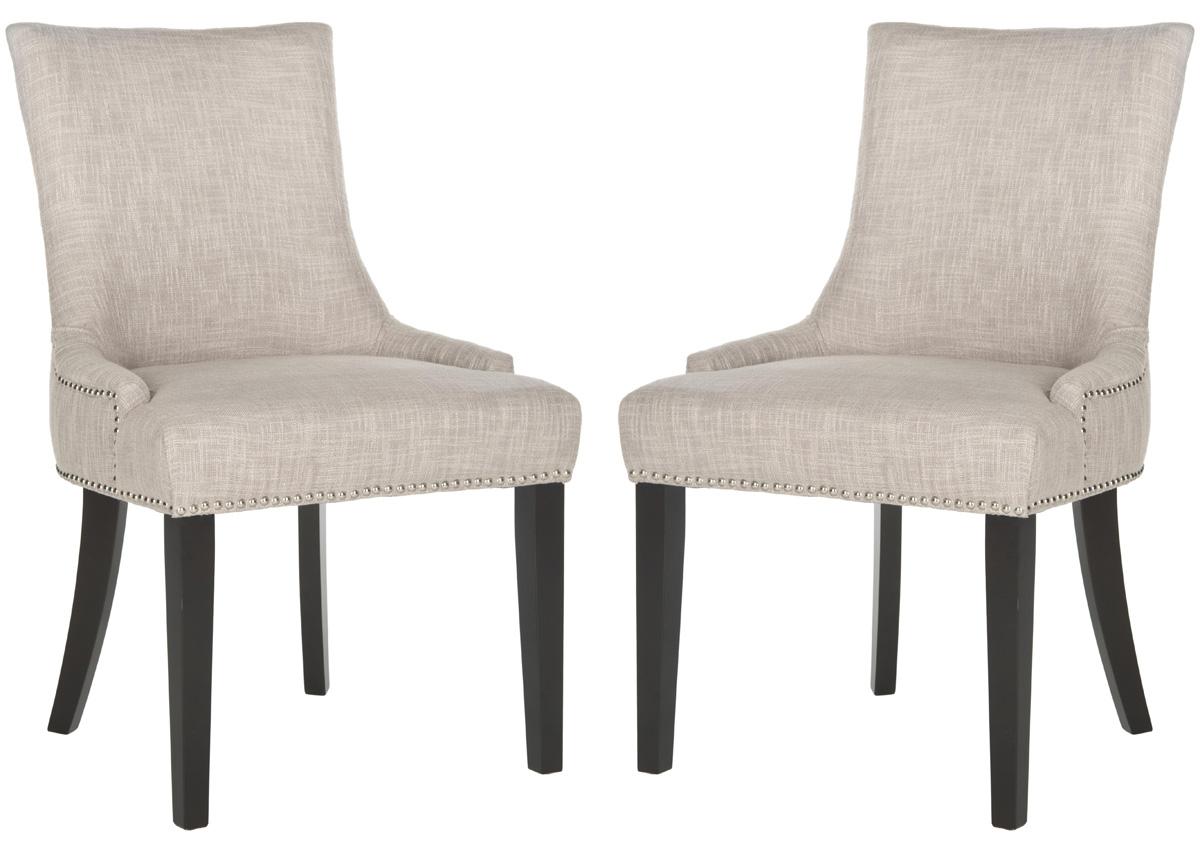 Safavieh Lester 19''H Dining Chair - Silver Nail Heads | Dining Chairs | Modishstore - 1