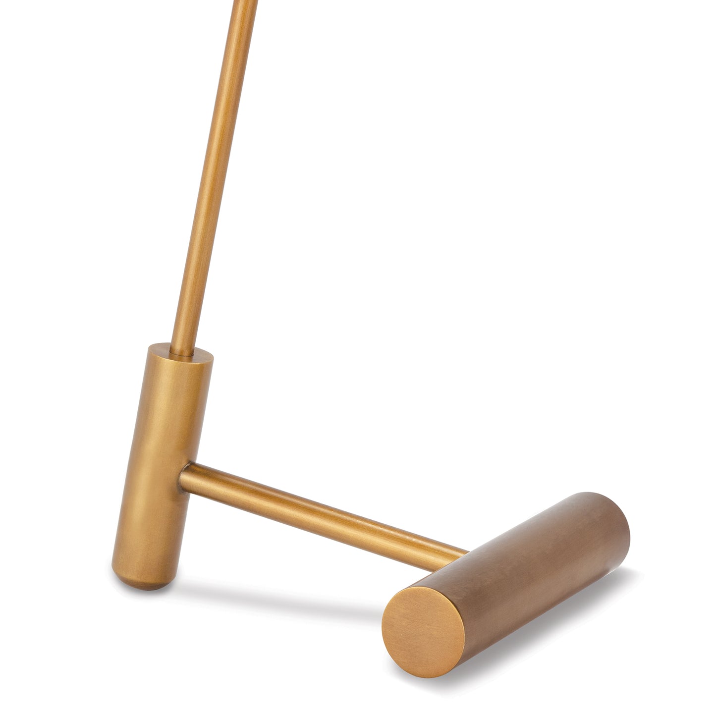 Spyder Task Lamp White and Natural Brass By Regina Andrew | Desk Lamps | Modishstore - 3