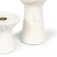 Klein Marble Candle Holder Set White By Regina Andrew | Candle Holders | Modishstore - 5