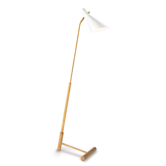 Spyder Floor Lamp Spyder Floor Lamp White and Natural Brass By Regina Andrew | Floor Lamps | Modishstore