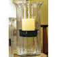 Kalalou Ribbed Glass Candle Cylinder With Rustic Insert-3