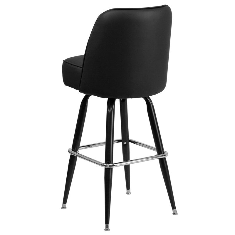 Flash Furniture Metal Barstool With Swivel Bucket Seat | Bar Stools | Modishstore - 4
