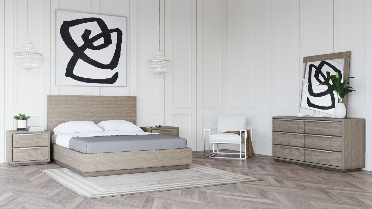 Modrest Samson - Contemporary Grey and Silver Bed-3