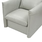 Divani Casa Tamworth Modern Grey Leather Swivel Chair-4