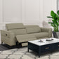 Divani Casa Nella - Modern Black Leather 3-Seater Sofa w/ Electric Recliners | Modishstore | Sofas