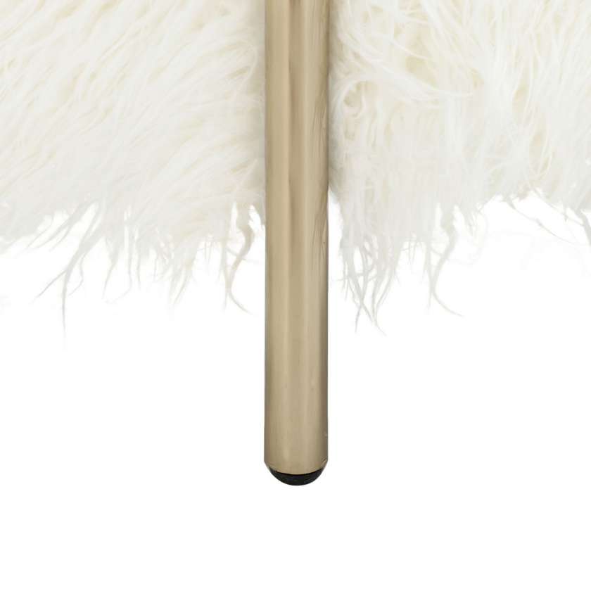 Safavieh Momina Faux Fur Square Ottoman | Ottomans | Modishstore - 4