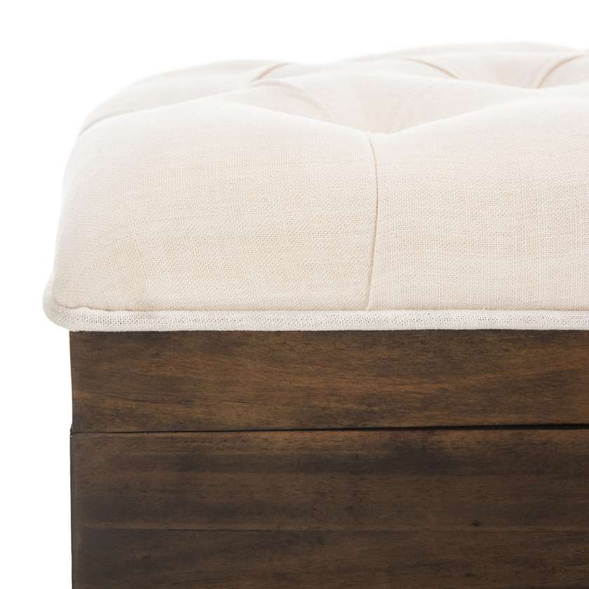 Safavieh Liam Tufted Cocktail Ottoman | Ottomans | Modishstore - 4