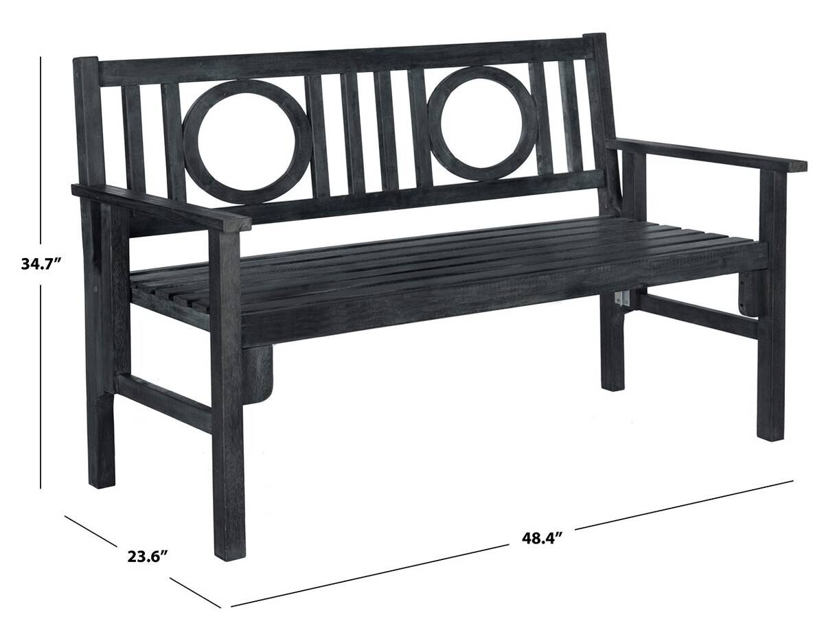 Safavieh Piedmont Folding Bench | Outdoor Stools & Benches | Modishstore - 10