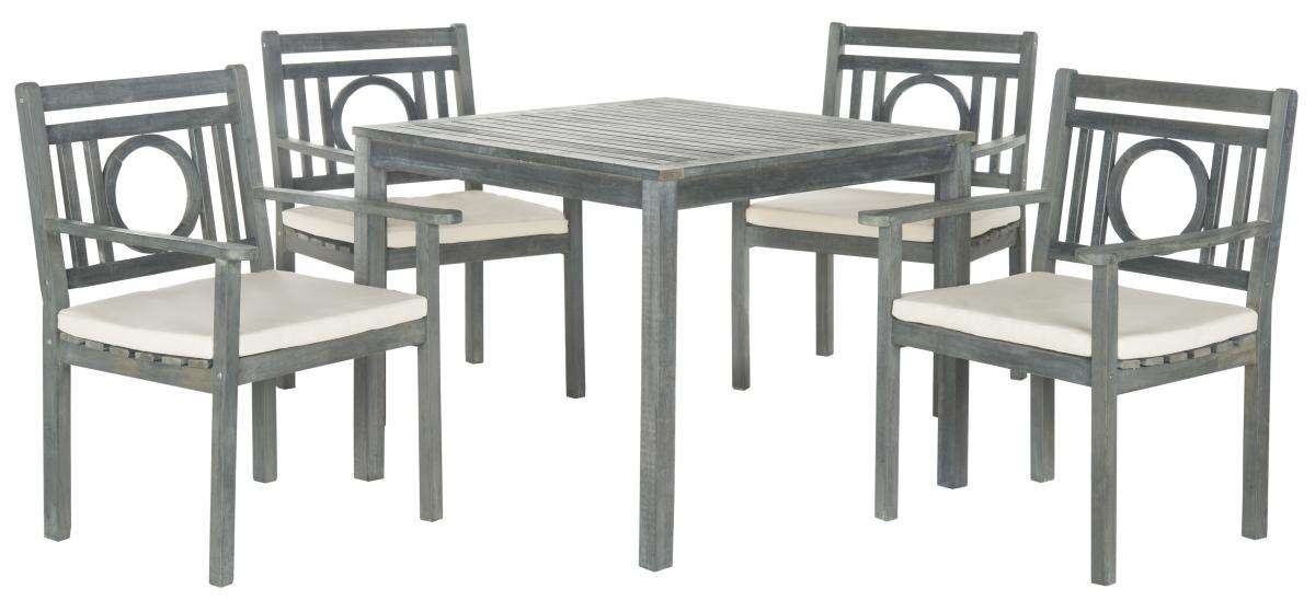 Safavieh Montclair 5 Pc Dining Set | Outdoor Dining Sets | Modishstore - 2
