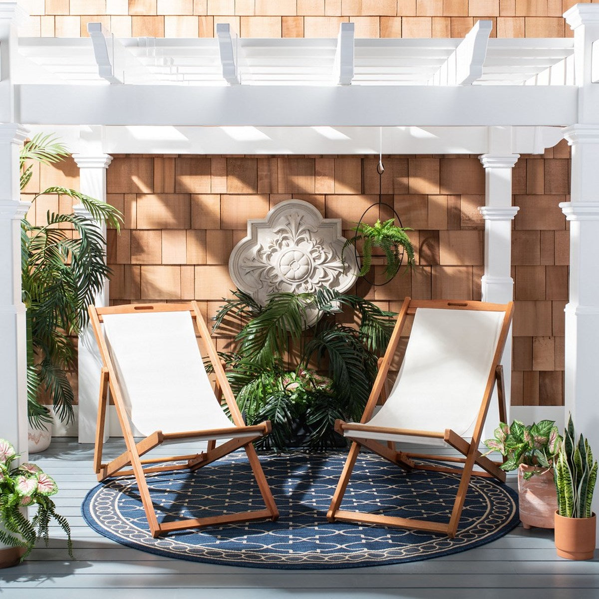 Safavieh Loren Sling Chair | Outdoor Chairs |  Modishstore  - 6