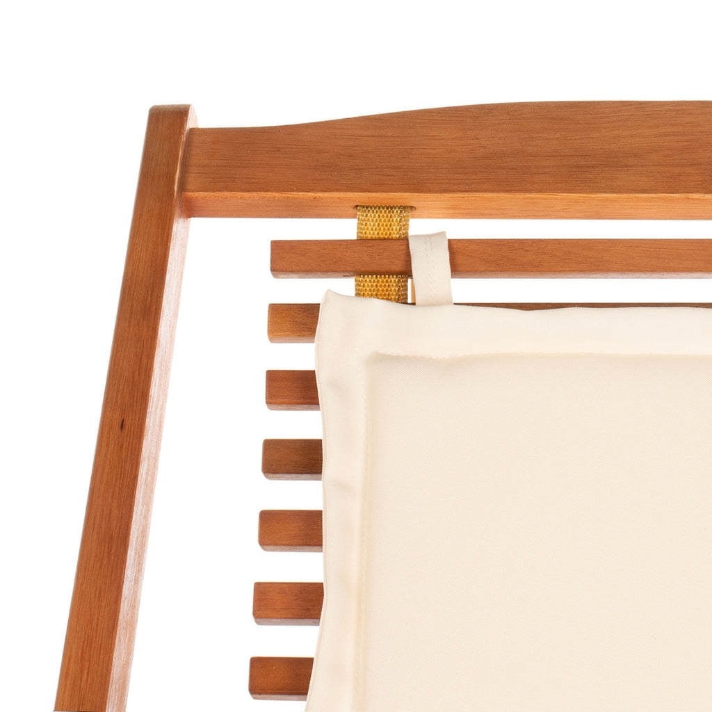 Rendi Relax Chair With Pillow - Set Of 2 - Natural, Navy | Outdoor Chaise Lounges | Modishstore - 24