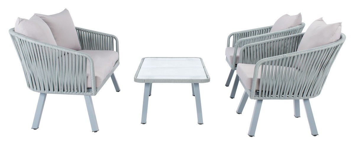 Safavieh Jorda 4Pc Rope Living Set | Outdoor Patio | Modishstore - 12