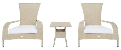 Safavieh Edna 3Pc Lounge Set | Outdoor Chairs |  Modishstore  - 11