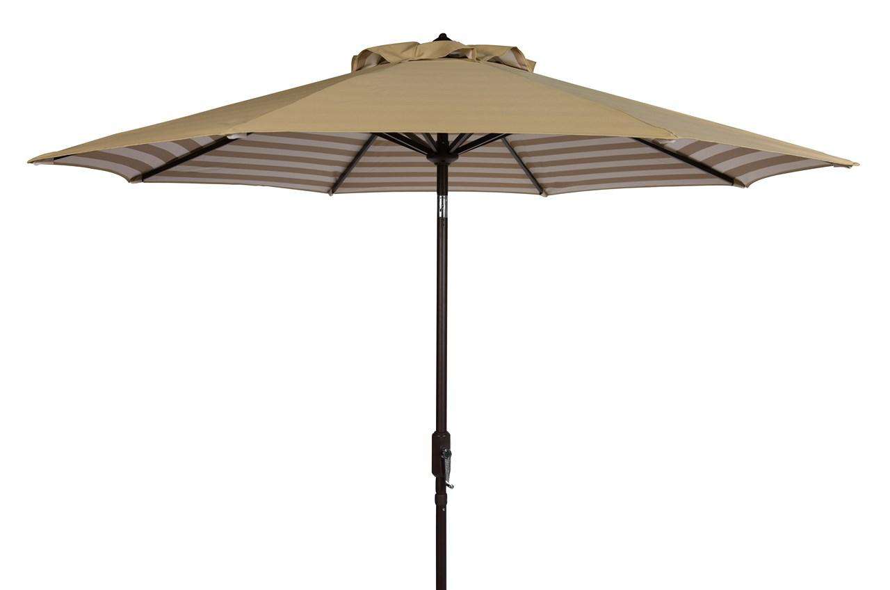 Safavieh Athens Inside Out Striped 9Ft Crank Outdoor Auto Tilt Umbrella | Umbrellas |  Modishstore  - 2