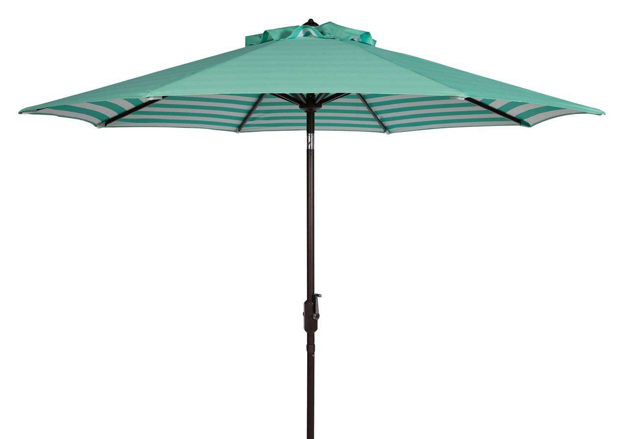 Safavieh Athens Inside Out Striped 9Ft Crank Outdoor Auto Tilt Umbrella | Umbrellas |  Modishstore  - 5