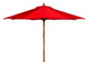 Safavieh Cannes 9Ft Wooden Outdoor Umbrella | Umbrellas |  Modishstore  - 4