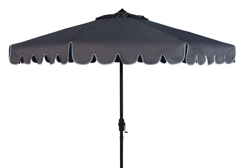 Safavieh Venice Single Scallop 9Ft Crank Outdoor Push Button Tilt Umbrella | Umbrellas |  Modishstore  - 2