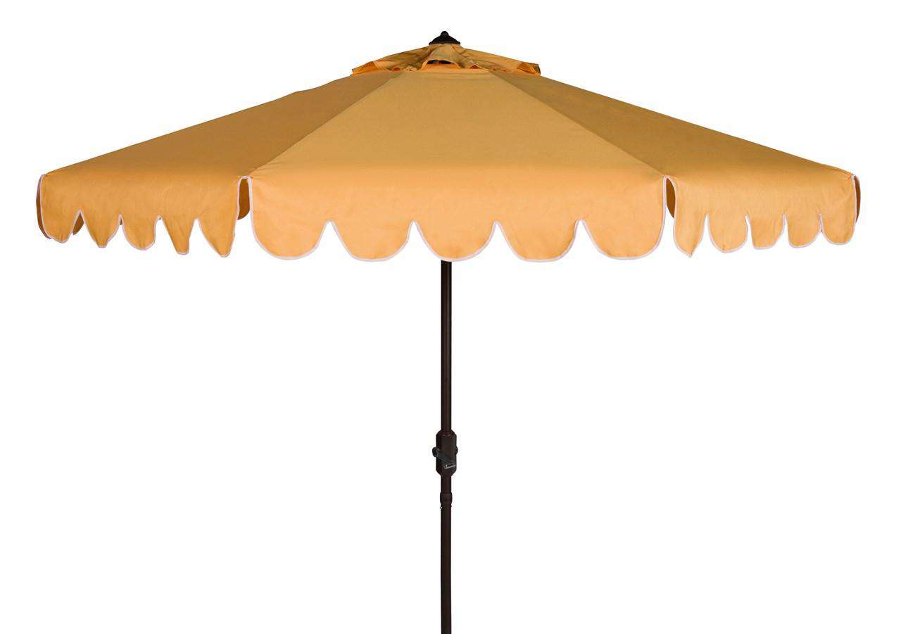 Safavieh Venice Single Scallop 9Ft Crank Outdoor Push Button Tilt Umbrella | Umbrellas |  Modishstore  - 4