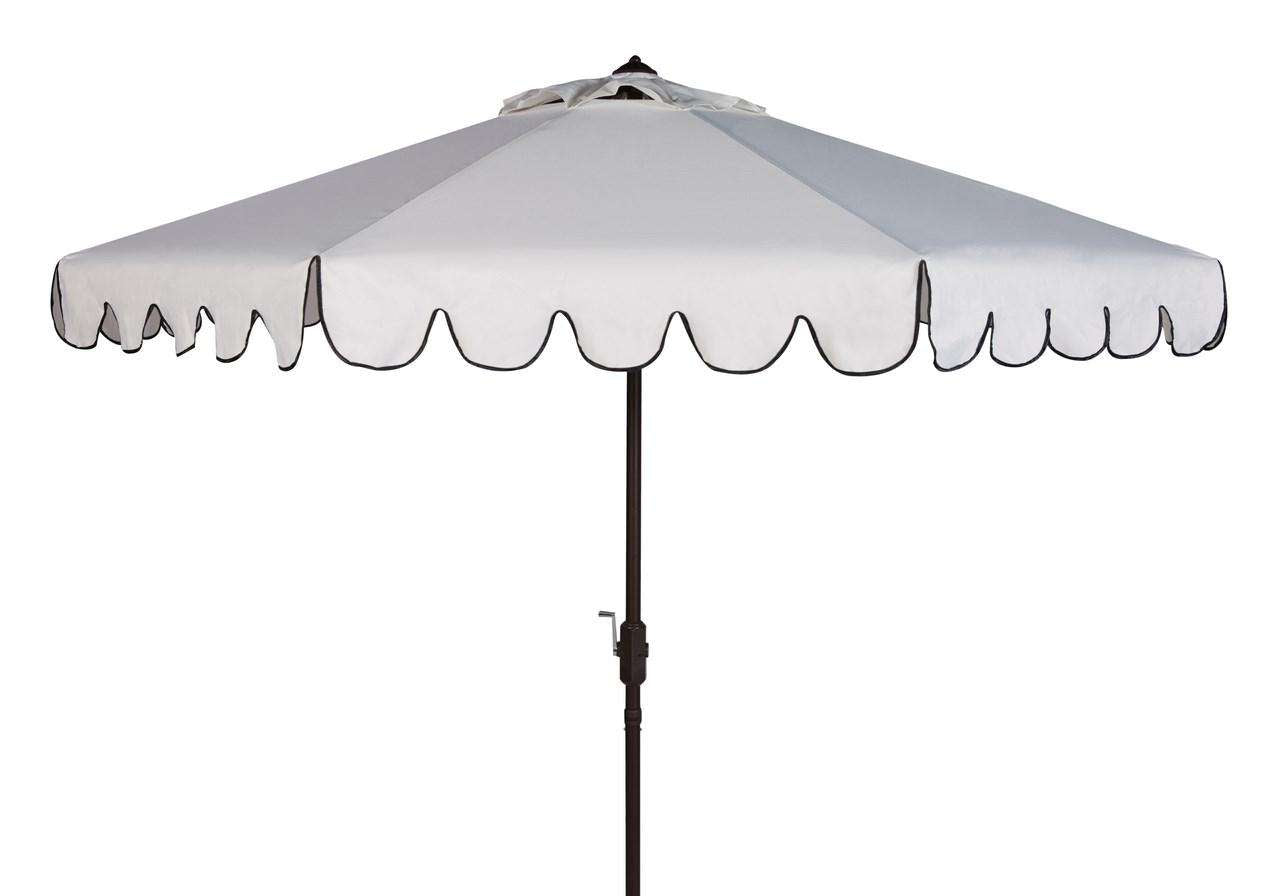 Safavieh Venice Single Scallop 9Ft Crank Outdoor Push Button Tilt Umbrella | Umbrellas |  Modishstore  - 5